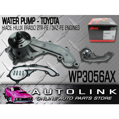 Airtex WP3056AX Water Pump for Toyota Hiace TRH201 TRH223 2TR 2.7L 2005-On