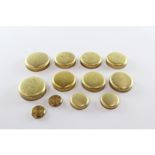 Brass Welch Plug Kit for Holden Rodeo with 4ZB1 4ZC1 4ZD1 4ZE1 Engines Set of 12