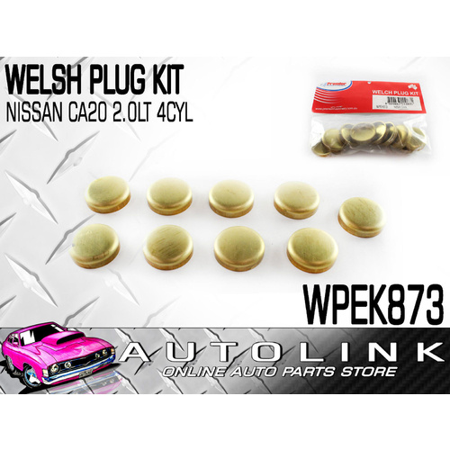 WELSH PLUG KIT FOR NISSAN GAZELLE , PINTARA , BLUEBIRD CA20E CA20S 2.0lt ENGINE