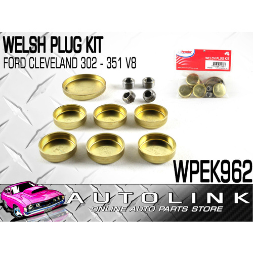 Welsh Plug Kit for Ford Cleveland 302 351 400 V8 F100 F150 F250 F350 WPEK962