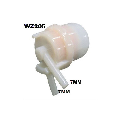 WESFIL PLASTIC FUEL FILTER WZ205 FOR TOYOTA MODELS CHECK APP BELOW