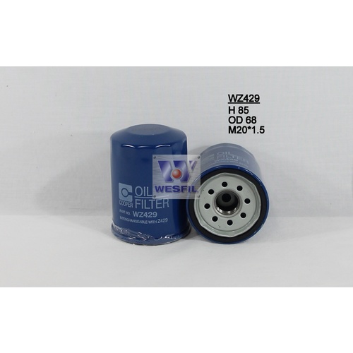 Wesfil Oil Filter WZ429 Same As Ryco Z429 Check App Below x 1