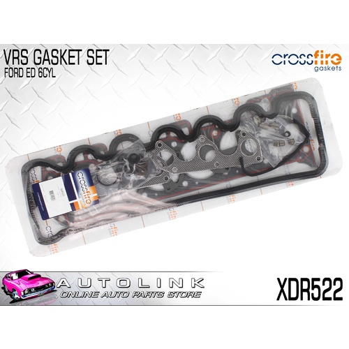 VRS VALVE REGRIND GASKET SET FOR FORD FALCON ED & XR6 4.0L 6CYL 1993-94 XDR522