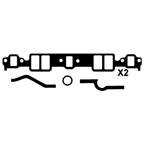 CROSSFIRE XHA154 INLET MANIFOLD GASKET KIT FOR MONARO HG HK HT HQ CHEV SBC V8