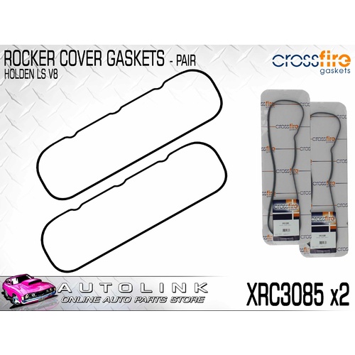 CROSSFIRE ROCKER COVER GASKETS FOR HOLDEN ADVENTRA VY VZ 5.7L V8 2003-2007 x2