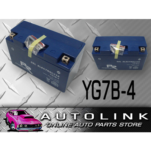 BATTERY YG7B-4 GEL SEALED MAINTENANCE FREE MOTORBIKE ATV 150L X 65W X 92H MM 12V