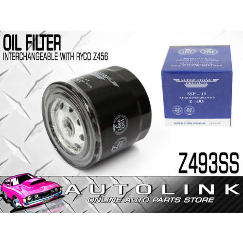 Oil Filter Z493SS for Subaru RX Turbo EA82 1986-1987 